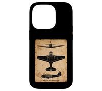 TBD Devastator Torpedo Bomber Vintage WW2 Plane Silhouettes Case for iPhone 14 Pro