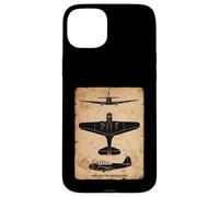 TBD Devastator Torpedo Bomber Vintage WW2 Plane Silhouettes Case for iPhone 15 Plus