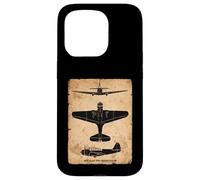 TBD Devastator Torpedo Bomber Vintage WW2 Plane Silhouettes Case for iPhone 15 Pro