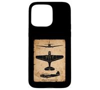 TBD Devastator Torpedo Bomber Vintage WW2 Plane Silhouettes Case for iPhone 15 Pro Max