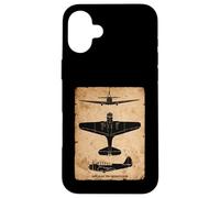 TBD Devastator Torpedo Bomber Vintage WW2 Plane Silhouettes Case for iPhone 16 Plus