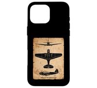 TBD Devastator Torpedo Bomber Vintage WW2 Plane Silhouettes Case for iPhone 16 Pro Max