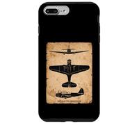 TBD Devastator Torpedo Bomber Vintage WW2 Plane Silhouettes Case for iPhone 7 Plus/8 Plus