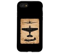 TBD Devastator Torpedo Bomber Vintage WW2 Plane Silhouettes Case for iPhone SE (2020) / 7/8