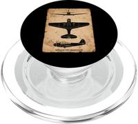 TBD Devastator Torpedo Bomber Vintage WW2 Plane Silhouettes PopSockets PopGrip for MagSafe