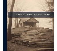 TBD The Clergy List For Paperback Book TBD Multicolor