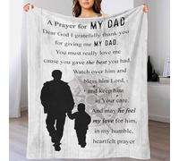 TBDUEPS A Prayer For My Dad Christmas Blanket Warm & Extra Soft Nanny Blanket for Bed for Lover Hubby Wifey Women Men 60x80inch(150x200cm)