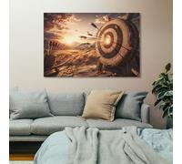 TBDUEPS Archery Sport Home Wall Art Canvas Print, Room Decor | For kitchen, canvas wall art works with existing furniture with flexible placement