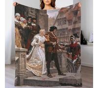 TBDUEPS Call to Arms by Edmund Leighton Blanket for Girls Cozy Home Décor Personalised Fleece Blanket for Sofa/Couch/Bed Throw Grandma Snug Gifts 80x90inch(200x230cm)
