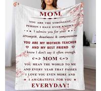 TBDUEPS for Mom Kids Fluffy Blanket Easy-Care Daughter Blanket from Mum And Dad Suitable for All Season for Anniversary Marriage Valentine 40x50inch(100x130cm)