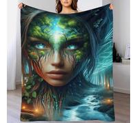 TBDUEPS Forest Nymph Kids Fluffy Blanket Easy-Care Daughter Blanket from Mum And Dad Suitable for All Season for Anniversary Marriage Valentine 50x60inch(127x152cm)
