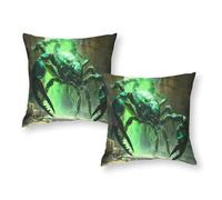TBDUEPS Giant Scorpion Attack Pillowcases 2 Pack Wrinkle Free Breathable King Size Pillow Cases Home &Hotel 20"x20"