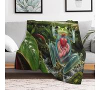TBDUEPS Glass Frog Anatomy Painting Throw Blanket, Soft Home Decor
