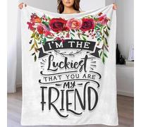 TBDUEPS I Am The Luckiest Fluffy Blanket Throw Microfiber Daughter Blanket from Mum Couch Gifty Personalised 70x80inch(180x200cm)