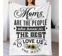 TBDUEPS Love Us The Most Christmas Blanket Warm & Extra Soft Nanny Blanket for Bed for Lover Hubby Wifey Women Men 80x90inch(200x230cm)