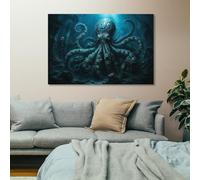 TBDUEPS Mechanical Octopus Printed Canvas Art, Bedroom Wall Decor | A practical home wall art choice for birthday gifting; it adds a clear decorative accent alongside existing decor