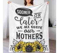 TBDUEPS Our Mothers Blankets for Beds Super Soft & Warm Single Blanket for Bed Gifty Personalised 60x80inch(150x200cm)