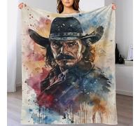 TBDUEPS The Artistic Deadwood Bed Blanket Double Microfiber Single Blanket for Chair Men 40x50inch(100x130cm)