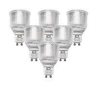 TBE LIGHTING 6.5w GU10 Spot Light Bulbs - 6 Pack - LED Long Barrel Reflector Bulbs with GU10 Base Fitting - 6000k Daylight White - 650 Lumens - Replaces 11w CFL Bulb with Identical housing