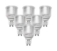 TBE LIGHTING 6.5w GU10 Spot Light Bulbs - 6 Pack - LED Long Barrel Reflector Bulbs with GU10 Base Fitting - 4000k Cool White - 650 Lumens - Replaces 11w CFL Bulb with Identical housing