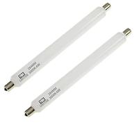 TBE LIGHTING 6W S15s LED Strip Light Bulb - Pack of 2 Units - 284mm Length Tubular Mirror lamp, Non-Dimmable, 400 Lumen Output, 20,000Hrs Life Expectancy (3000K Warm White)