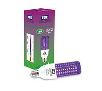 TBE LIGHTING UV LED Bulb - 15w Ultra Violet Black Light Bulbs - E27 Standard Screw Fitting - 395-400nm wavelength, Energy Saving Long Life LED Bulb - 20,000Hrs Life Expectancy
