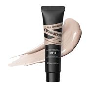 Tbeautfave Matte Foundation Full Coverage, Liquid Foundation for Mature Skin, Oil Control Concealer Moisturize & Smooth Lasting Finish Foundation SPF 15 Primer Makeup (210 Medium)