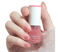 TBeautfave Pink Glitter Nail Polish, Peel off Nail Polish Quick Dry & Long Lasting Nail Polish Colourful Glitter Nail Varnish Natural Healthy Water Based Non-toxic Nail Varnish, 28StarryGirl