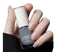 TBeautfave Silver Nail Polish, Glitter Nail Polish Quick Dry Nail Polish Peel off Nail Polish Long Lasting Nail Polish Natural Healthy Water Based Formula Non-toxic Nail Varnish, 33ShinySilver