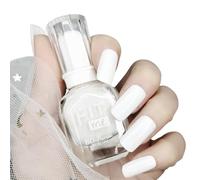 TBeautfave White Gel Nail Polish - Quick Dry, Long Lasting, Non-Toxic, Water-Based Formula for DIY Nail Art