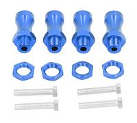 Tbest 1/10 RC Car 12mm to 17mm Metal Wheel Hex Conversion Adapter 30mm Extension Widener for Stability & Grip - Aluminum Alloy Black (Dark Blue)