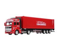 Tbest 1:48 Alloy Container Truck Model Toy Highly Pull Back Function Removable Car Body Plastic Alloy Construction Kids Collectors Gift (Container Truck)
