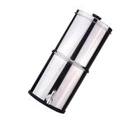 Tbest 1 Gallon Stainless Steel Water Filter System with Long-lasting Performance, Large Capacity & Fast Flux Rate, No Electricity Filtration for Home, Emergency Preparedness (K8779 No Bracket)