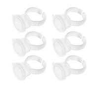 Tbest 100 Pieces of Transparent -inkentring -cups of Portable Pigment Containers for Eyelashes Extension and Permanent Make up Practice Plastic Material