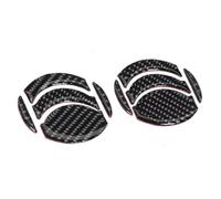 Tbest 10Pcs Carbon Fiber Door Vent Trim for 350Z 2006-2009, 3D High Gloss