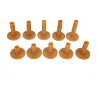 Tbest 10pcs Rubber Tees Trainer Aid with Wide Base for Stable Swing Indoor Outdoor Practice Mat Accessories