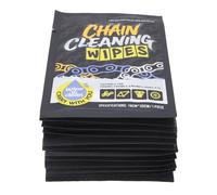 Tbest 12pcs Bike Chain Cleaning Wipes Individually Packaged Efficient Dirt Removal Motorcycle Wipes for Chains Engines Hubs Non Woven Fabric 30x18cm