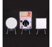 Tbest 12PCs Mini -Cryl -Displaydand Real Coin Exhibitions, Stable for House Museums, Suitable for Small Plates, Mussels (White)