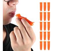 Tbest 15PCS PP Plastic Bright Orange Emergency Survival Safety Whistle Loud High Frequency Rescue with for Outdoor Sports Hiking Life Jackets