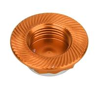 Tbest 17mm RC Hub Nut 4Pcs Aluminium Alloy Proof Wheel Accessory for 1/8 RC Car Model High Simulation Performance Lightweight Orange (Orange)