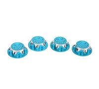 Tbest 17mm RC Hub Nut 4Pcs Aluminium Alloy Proof Wheel Accessory for 1/8 RC Car Model High Simulation Performance Lightweight Orange (Blue)