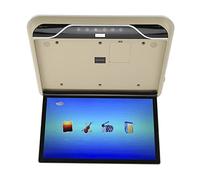 Tbest 19in Car Roofmount LCD Monitor Flip Down 1080P 16 Color Touch Control Atmosphere Light USB Input Overhead Multimedia Player for Vehicles Boats RVs (TbestVhBGp3rL-1610210151812)