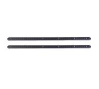 Tbest 2 Pack L Track Kit,L Track Rail with 4 Round Ring Fittings End Caps 1 Meter Long Aluminum for Motorcycles ATVs Dirt Bikes Utility Tractors Trucks (Black)