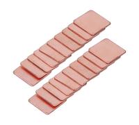 Tbest 20Pcs Red Copper Heatsink Shim for Laptop GPU CPU, High Performance Thermal Conductive Pad, 2mm 0 05in Thickness, Compatible with Graphics Card & Electronics Cooling