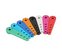 Tbest 25T Aluminum Alloy RC Servo Arm 8 Colors Compatible with Futaba JR Servo Anodized Easy Installation Replacement Accessory