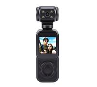 Tbest 2K Video Recorder Camera 130 Degree Wide Angle Rotating Lens with 1.53 Inch Screen Electronic Image Stabilization WIFI Connection for Sports Cycling Outdoor Recording