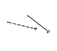 Tbest 2Pcs 107mm Steel Dogbone Driveshaft for 1/7 1/8 RC Car (Silver)