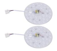 Tbest 2Pcs 18W Magnetic LED Ceiling Light Panels, 118mm/4.6in White Lighting, Retrofit Light Boards for Living Room, Office & Commercial Spaces (Round)