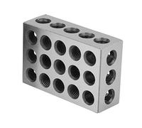 Tbest 2Pcs 25X50X75Mm Blocks 23 Holes ling Plel Clam Block hine Aries Hardened Steel,123 Block,Mec hinist Blocks,Mec 123 Blocks,25-5 1-2-3 block hinist 50 mm 25 75 hine blocks metal lat
