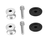 Tbest 2pcs 8mm Motorcycle CNC Rear Stand Swing Arm Spool Sliders Bobbins with Hard Anodized Finish for Motorcycle Swing Arm Stand Stability (Silver)